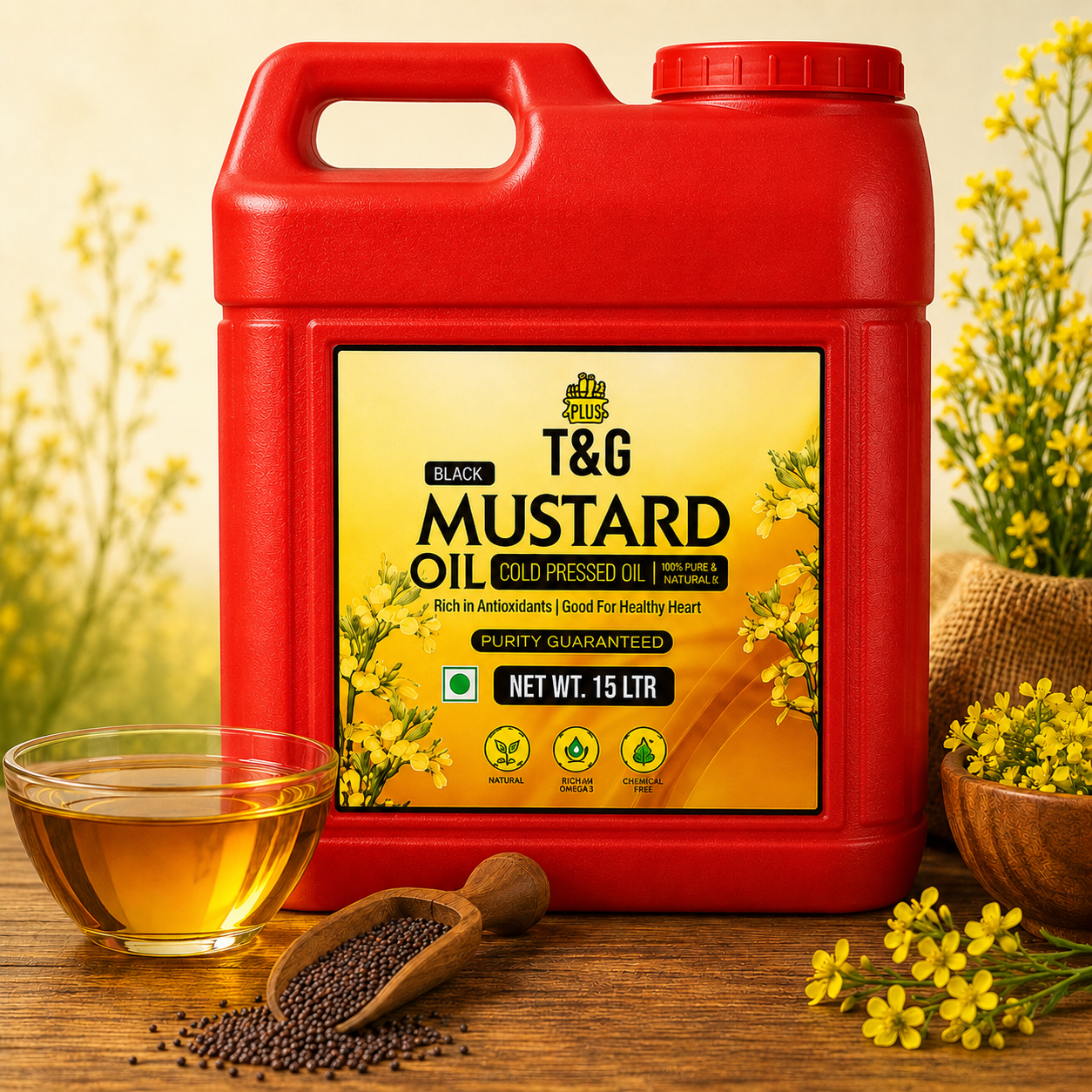 T&G Pure Mustard Oil 15LTR
